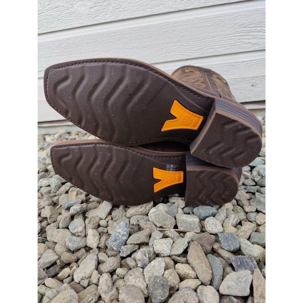 Ariat Heritage Roughstock Mens Size 11 D Brown Leather Buckaroo Cowboy Boots - Picture 6 of 7